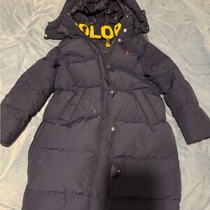 Polo Ralph Lauren Navy Puffer Coat